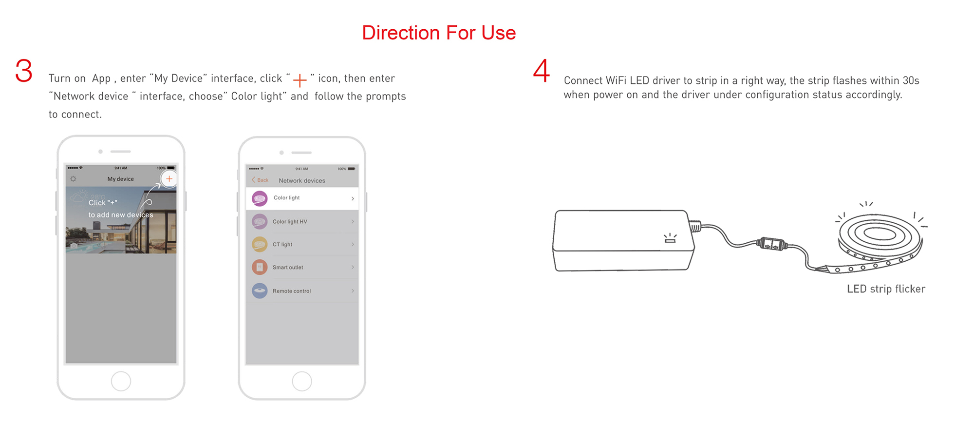 2.4GHz Wi-Fi, 802. 11b/g/n RGB LED strip Kit, RF Remote, Plug and Play, 10m, 5050 LED, 70W, 100-240Vac, IP20. WF60RGB-10M  LTECH Wireless Receiver